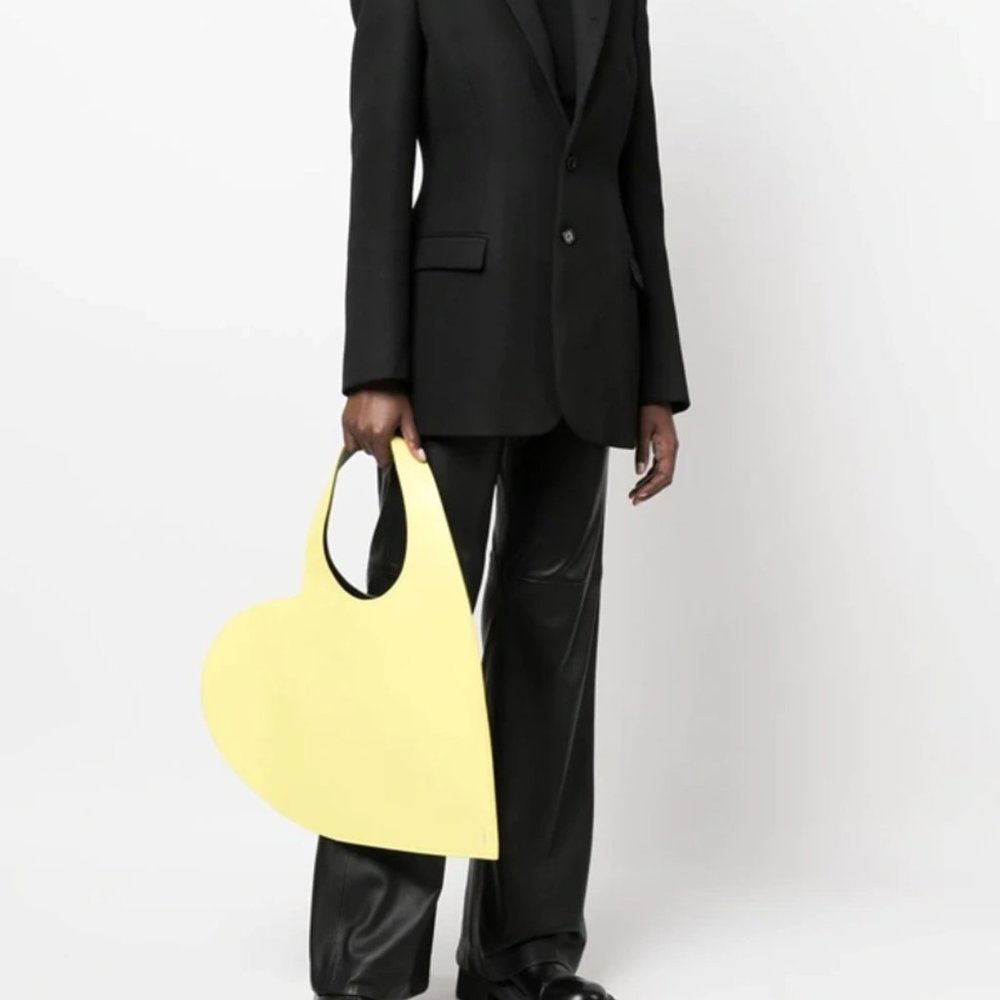 Heart-shaped leather tote bag from COPERNI